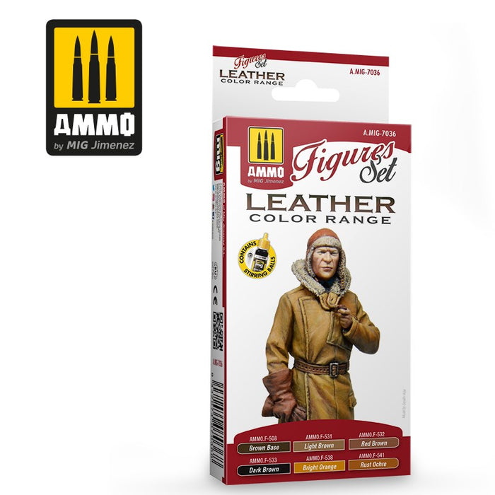 AMMO by Mig Jimenez A.MIG-7036 Leather figures set