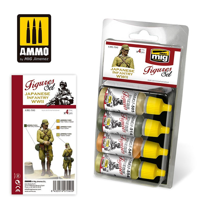 AMMO by Mig Jimenez A.MIG-7040 WWII Japanese Infantry - FIGURES SET