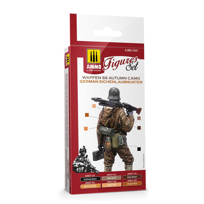 AMMO by Mig Jimenez A.MIG-7041 WAFFEN SS AUTUMN CAMO (EICHENLAUBMUSTER) - FIGURES SET