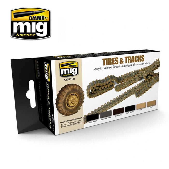 AMMO by Mig Jimenez A.MIG-7105 TIRES AND TRACKS