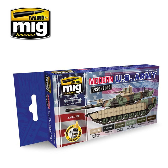 AMMO by Mig Jimenez A.MIG-7159 MODERN USA ARMY COLORS