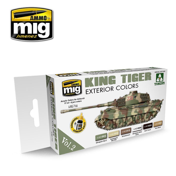 AMMO by Mig Jimenez A.MIG-7166 KING TIGER EXTERIOR COLOR (SPECIAL TAKOM EDITION) VOL.2