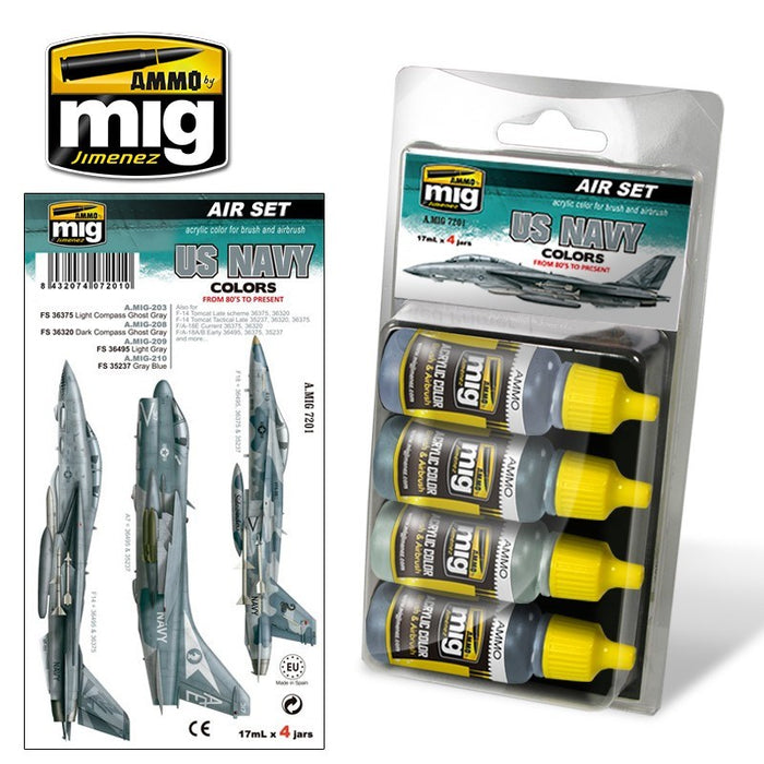 AMMO by Mig Jimenez A.MIG-7201 USN SET 1: FROM 80S TO PRESENT