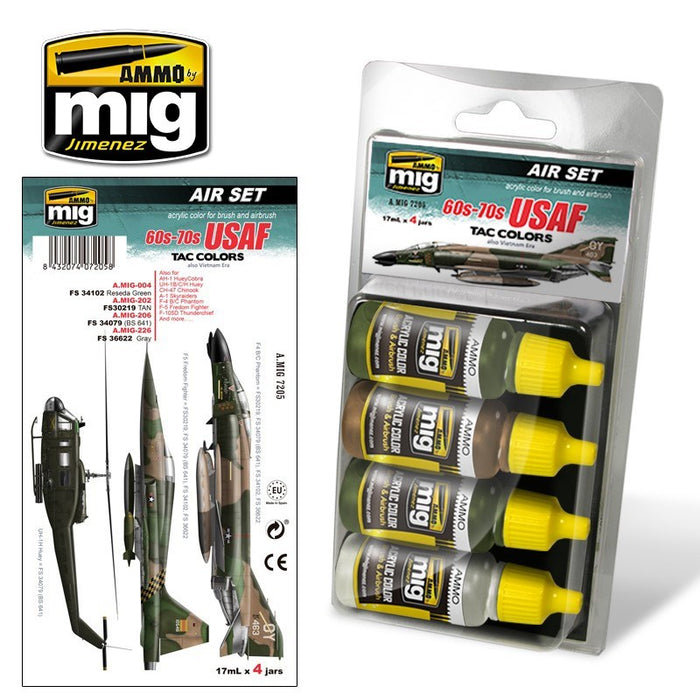 AMMO by Mig Jimenez A.MIG-7205 60S-70S USAF TAC COLORS (ALSO VIETNAM ERA)