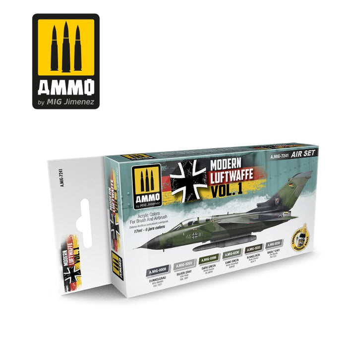 AMMO by Mig Jimenez A.MIG-7241 MODERN LUFTWAFFE VOL. 1 - AIR SET