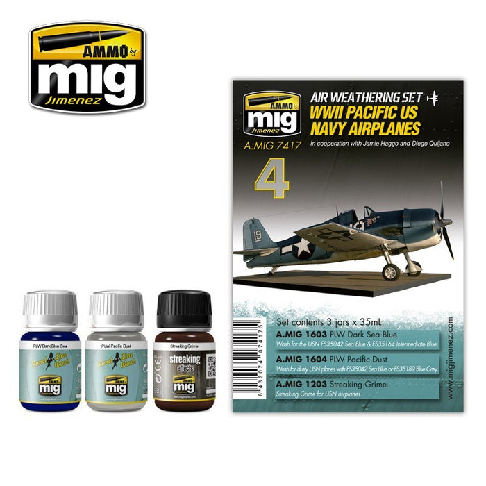 AMMO by Mig Jimenez A.MIG-7417 WW II PACIFIC US NAVY AIRPLANES