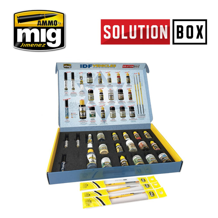 AMMO by Mig Jimenez A.MIG-7701 IDF VEHICLES SOLUTION BOX