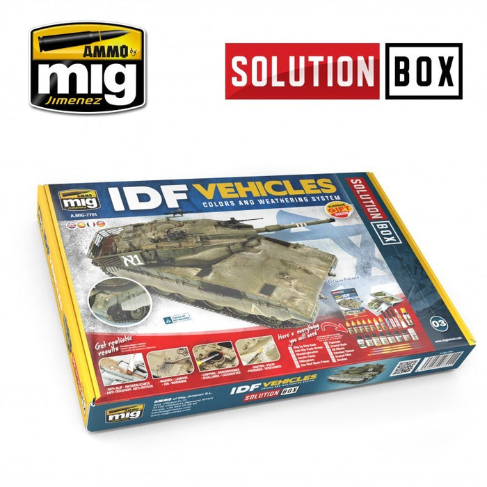 AMMO by Mig Jimenez A.MIG-7701 IDF VEHICLES SOLUTION BOX