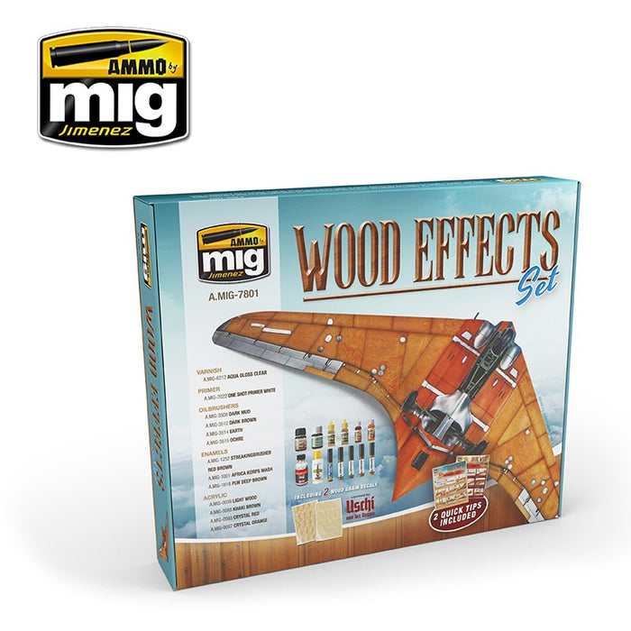 AMMO by Mig Jimenez A.MIG-7801  WOOD EFFECTS SET