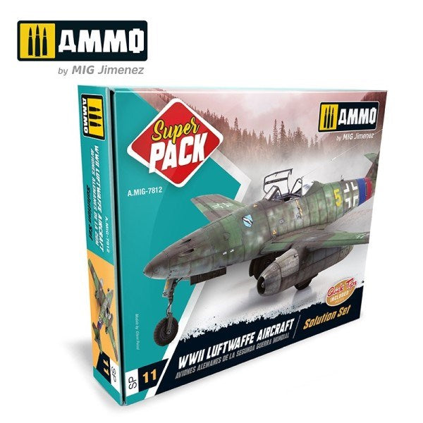 AMMO by Mig Jimenez A.MIG-7812 WWII LUFTWAFFE AIRCRAFT - SUPER PACK