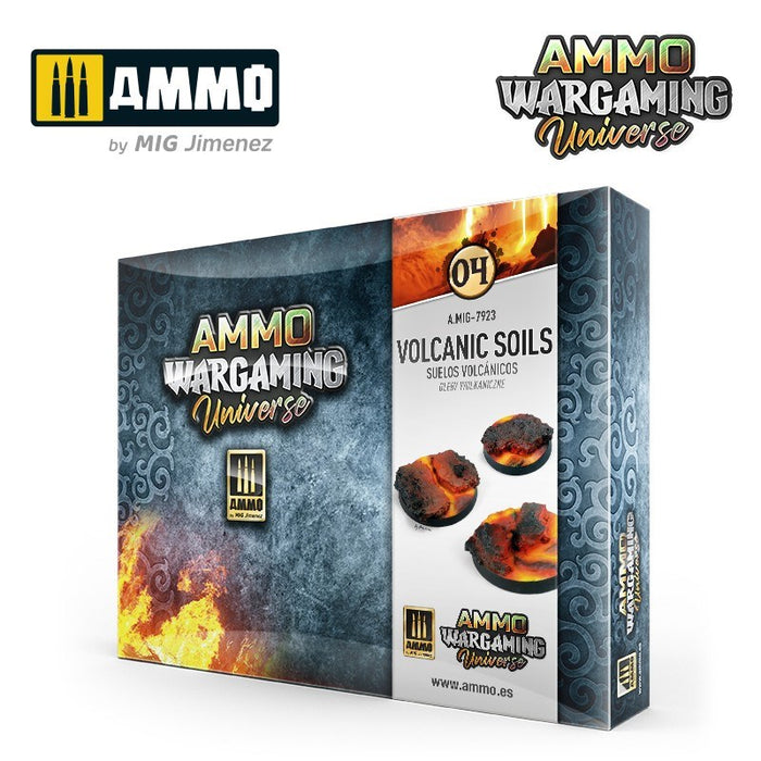 AMMO by Mig Jimenez A.MIG-7923 AMMO WARGAMING UNIVERSE #04 Volcanic Soils