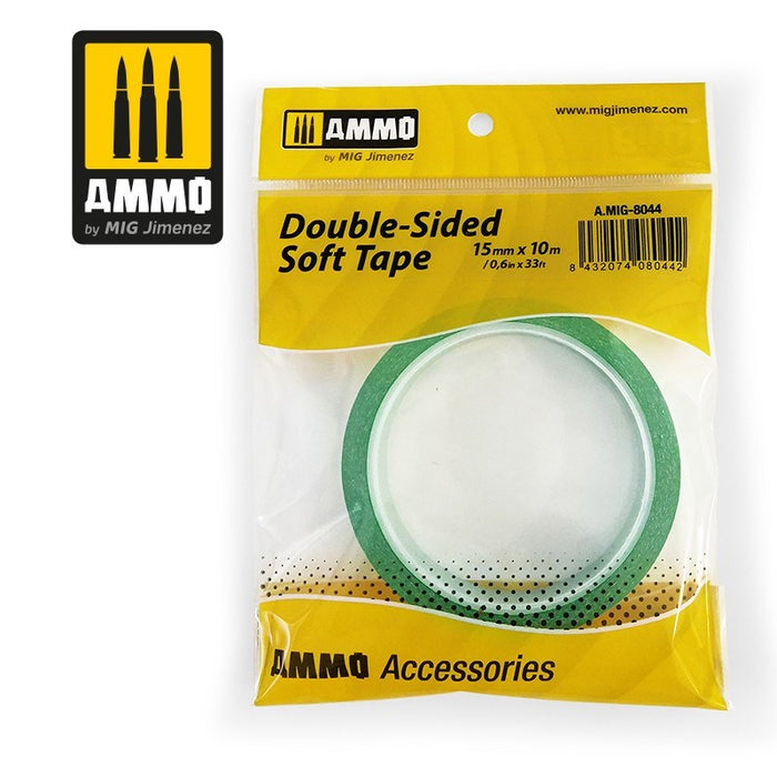 AMMO by Mig Jimenez A.MIG-8044 Double-Sided Soft Tape (15mm x 10M)