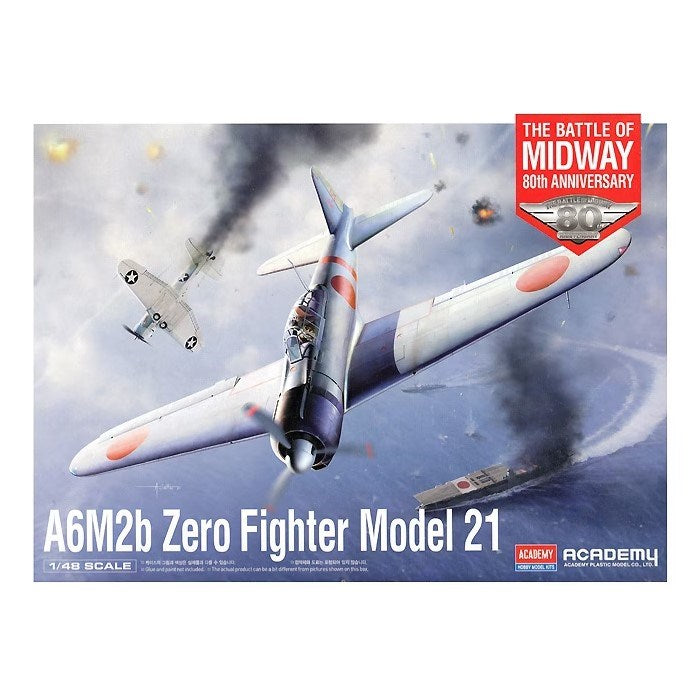 Academy 12352 1/48 A6M2b Zero Fighter Model 21 - The Battle of Midway 80th Anniversary