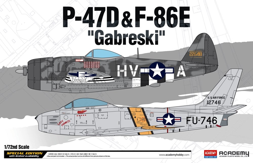 Academy 12530 1/72 P-47D & F-86E "GABRESKI" LE