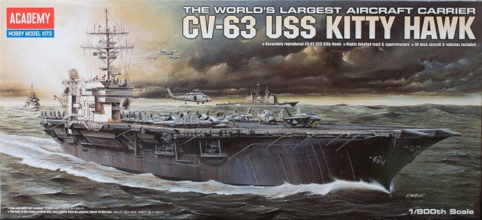 Academy 14210 1/800 USS CVN-63 KITTY HAWK