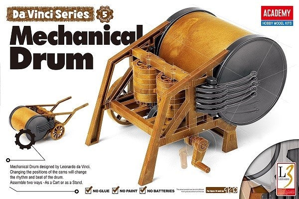 Academy 18138 Mechanical Drum - Da Vinci Series No. 5 (Snap Kit)