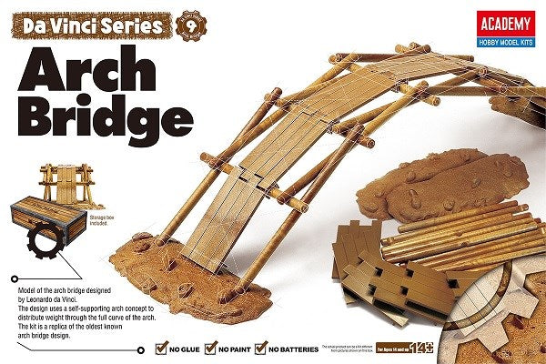 Academy 18153 Arch Bridge - Da Vinci Series No. 9 (Snap Kit)