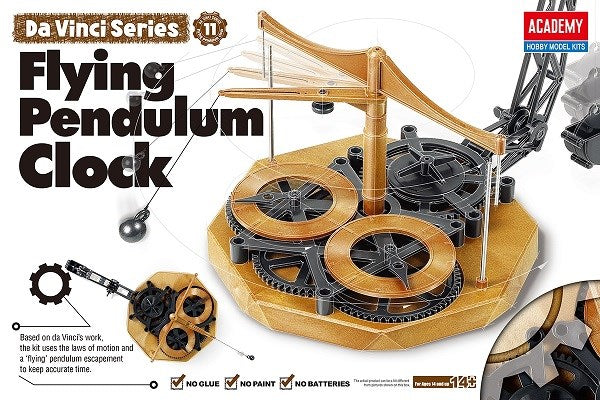 Academy 18157 Flying Pendulum Clock - Da Vinci Series No. 11 (Snap Kit)