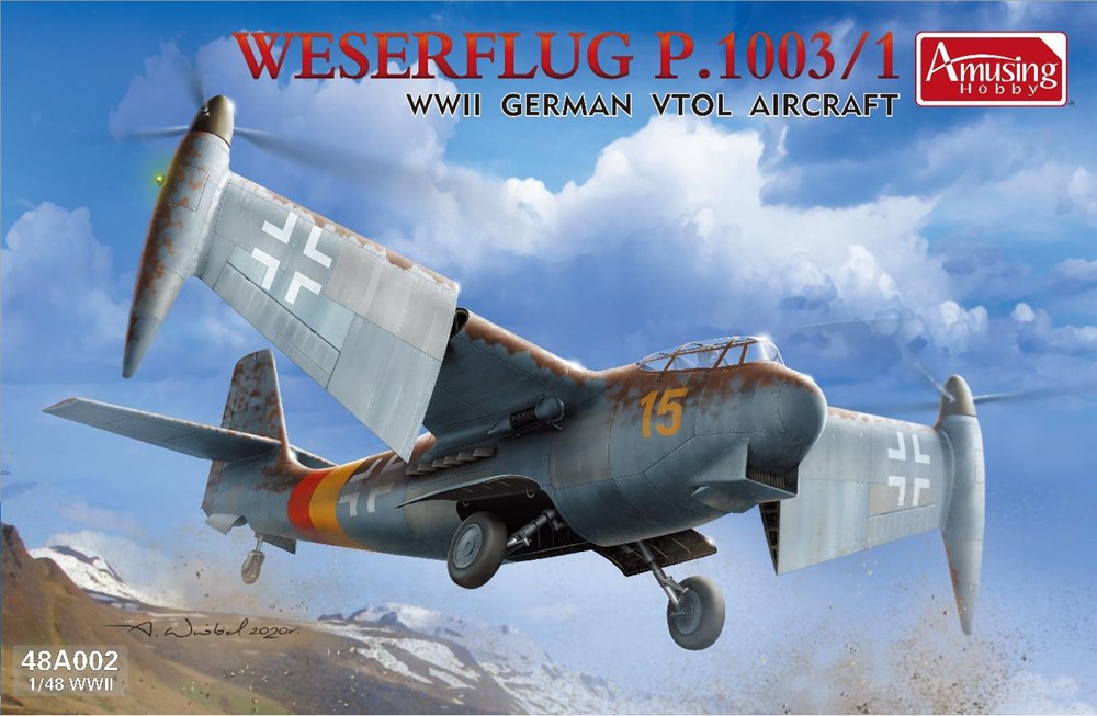 Amusing Hobby 1/48 48A002 German WWII VTOL Aircraft Weserflug P 1003 / 1