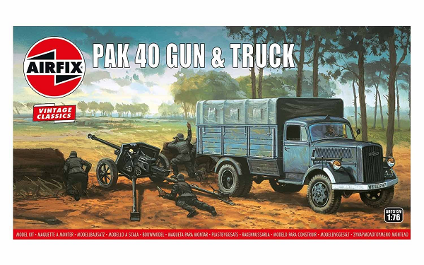 Airfix 02315V 1/76 Vintage Classics: PaK 40 Gun and Truck