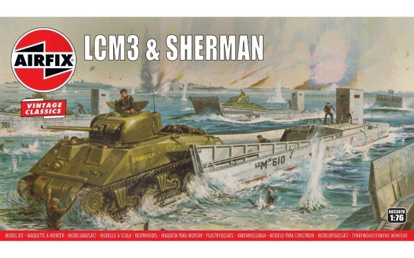 Airfix 03301V 1/76 Vintage Classics: LCM3 and Sherman