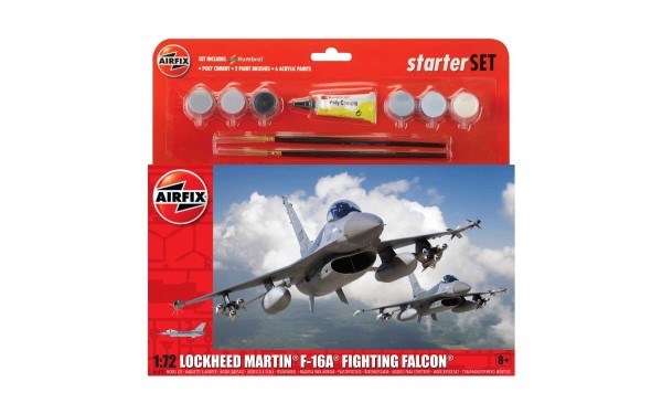 Airfix 55312 1/72 Starter Set: Lockheed Martin F-16A Fighting Falcon