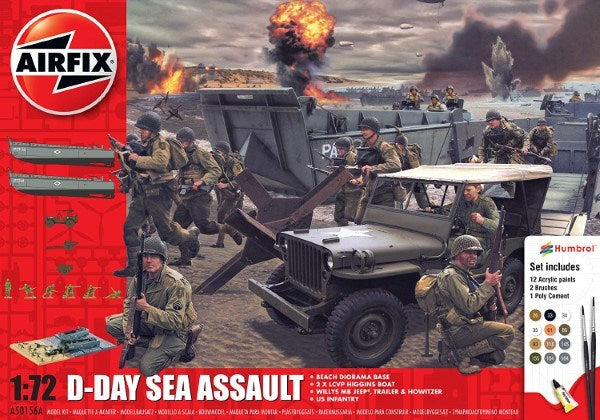 Airfix 50156A 1/72 Gift Set: D-Day Sea Assault