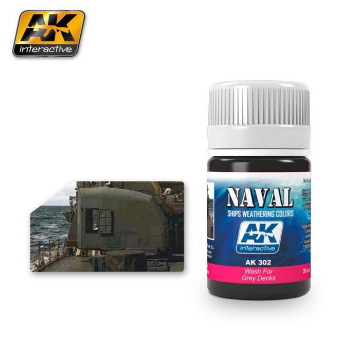 AK Interactive AK302 WASH FOR GREY DECKS