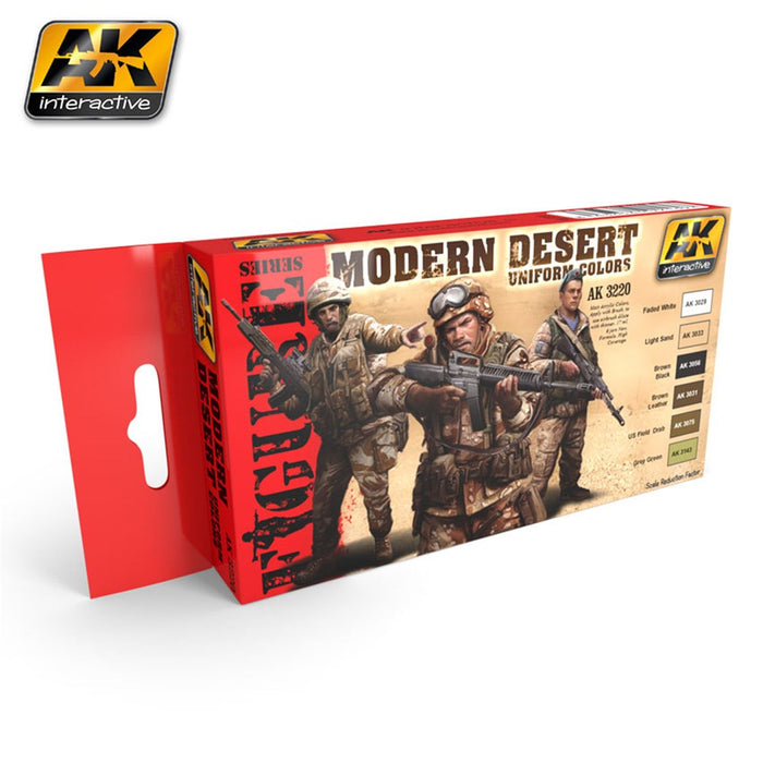 AK Interactive AK3220 MODERN DESERT UNIFORM COLOURS