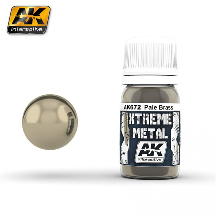 AK Interactive AK672 XTREME METAL PALE BRASS