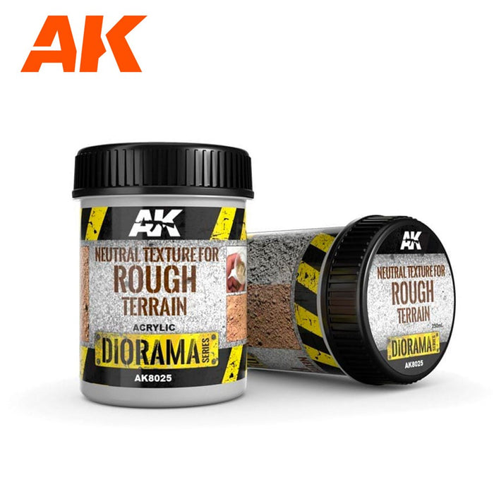 AK Interactive AK8025 TERRAINS ROUGH TEXTURE -250ML-ACRYLC BASE