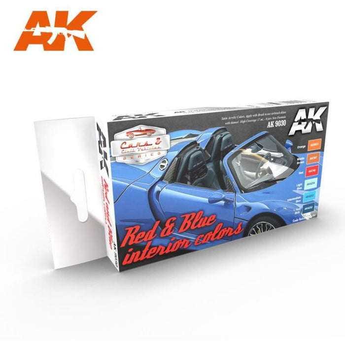 AK Interactive AK9030 AUTO RED & BLUE INTERIOR