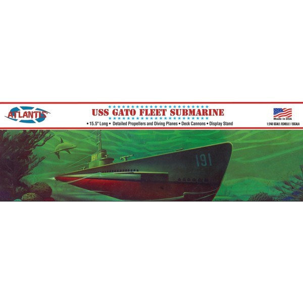 Atlantis Models L743 1/240 USS Gato Fleet Submarine