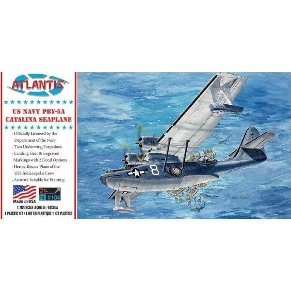 Atlantis Models M5301 1/104 U.S. Navy PBY-5A Catalina Seaplane