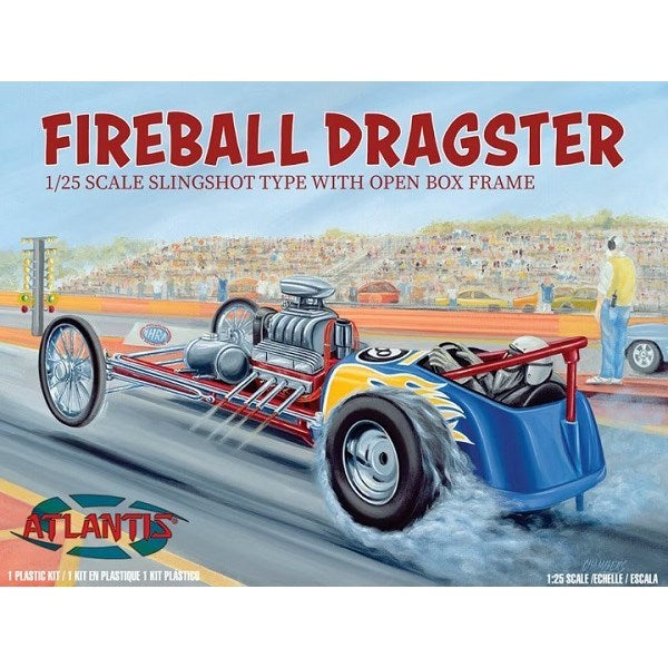 Atlantis Models M6710 1/24 Fireball Dragster - Slingshot Type w/Open-Box Frame