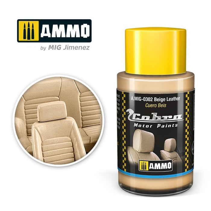 AMMO by Mig Jimenez A.MIG-0302 Cobra Motor Beige Leather Acrylic Paint