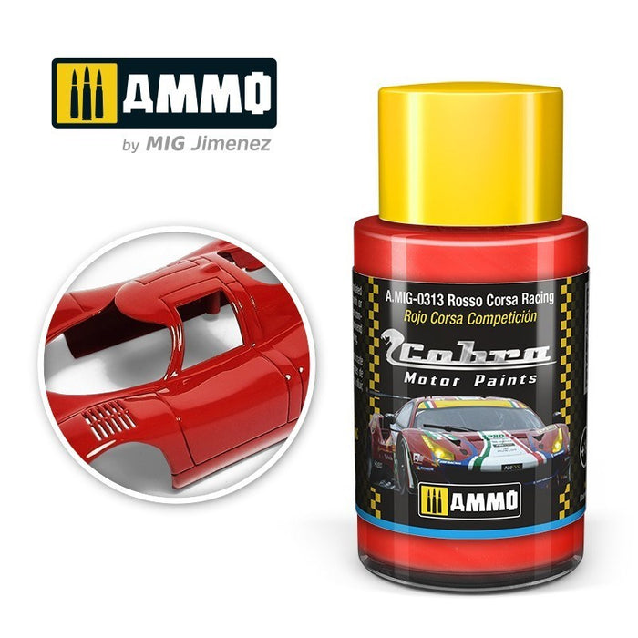 AMMO by Mig Jimenez A.MIG-0313 Cobra Motor Rosso Corsa Racing Acrylic Paint