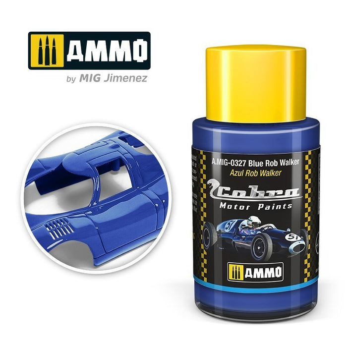 AMMO by Mig Jimenez A.MIG-0327 Cobra Motor Blue Rob Walker Acrylic Paint