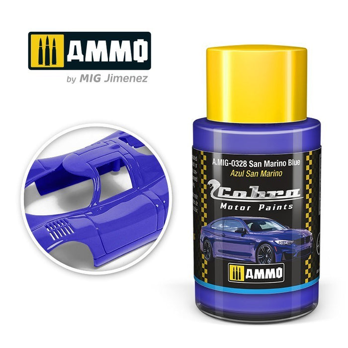 AMMO by Mig Jimenez A.MIG-0328 Cobra Motor San Marino Blue Acrylic Paint