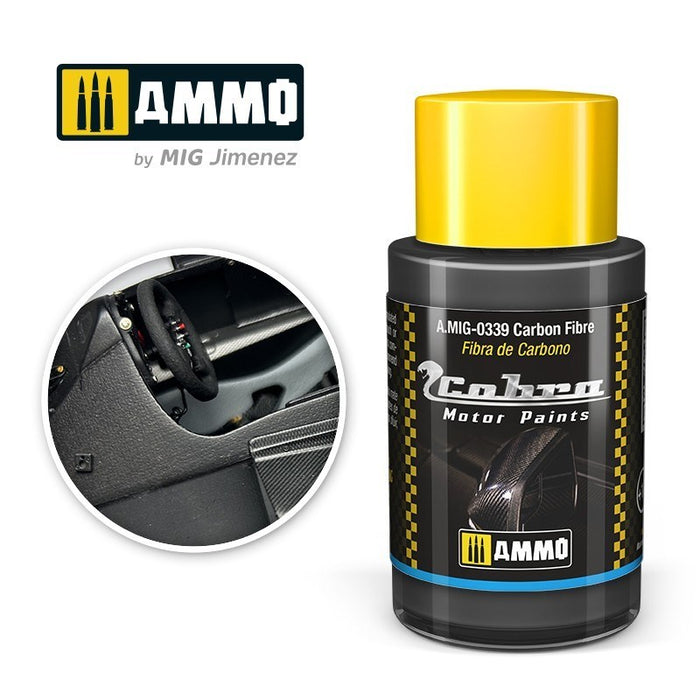 AMMO by Mig Jimenez A.MIG-0339 Cobra Motor Carbon Fibre Acrylic Paint