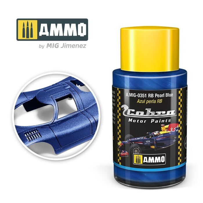 AMMO by Mig Jimenez A.MIG-0351 Cobra Motor RB Pearl Blue Acrylic Paint