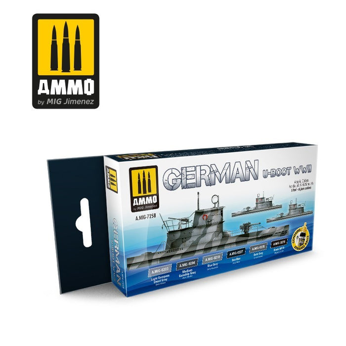 AMMO by Mig Jimenez A.MIG-7258 German U-Boot WWII Set