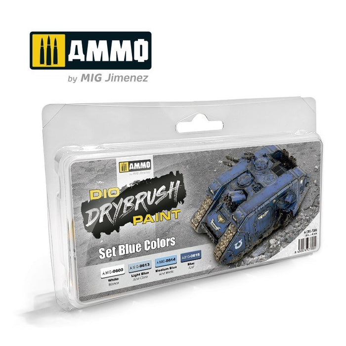 AMMO by Mig Jimenez A.MIG-7303 Drybrush Set Blue Colors