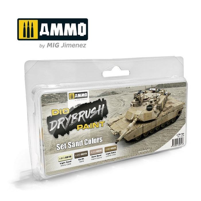 AMMO by Mig Jimenez A.MIG-7304 Drybrush Set Sand Colors