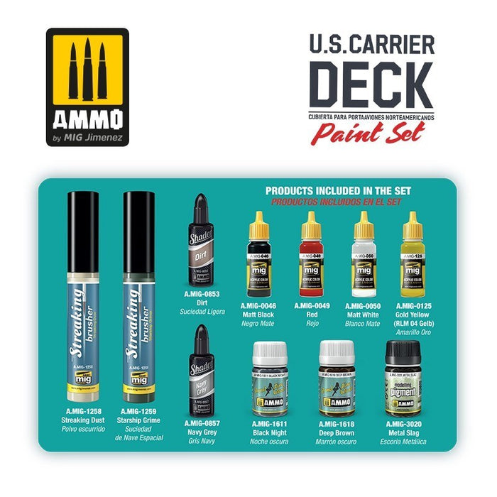 AMMO by Mig Jimenez A.MIG-7457 U.S. Carrier Deck Paint Set