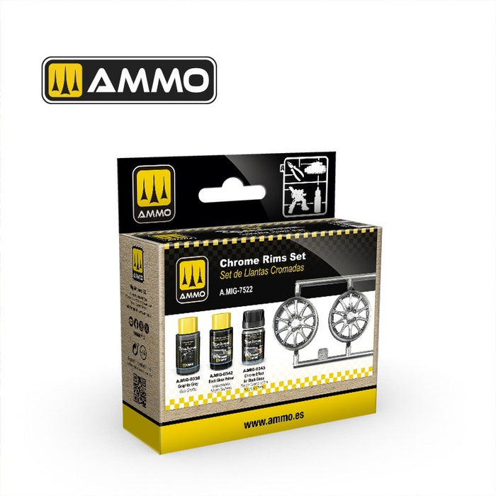 AMMO by Mig Jimenez A.MIG-7522 Chrome Rims Set