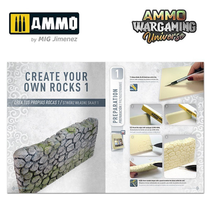 AMMO by Mig Jimenez A.MIG-7930 Wargamming Universe 11 Create your Own Rocks