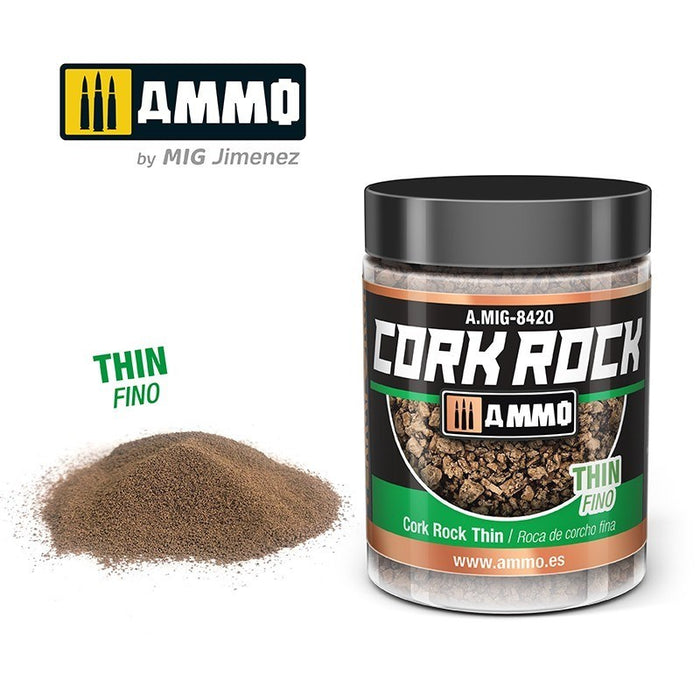 AMMO by Mig Jimenez A.MIG-8420 Terraform Cork Rock Thin Jar 100ml