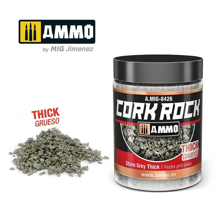 AMMO by Mig Jimenez A.MIG-8426 Terraform Cork Rock Stone Grey Thick Jar 100ml