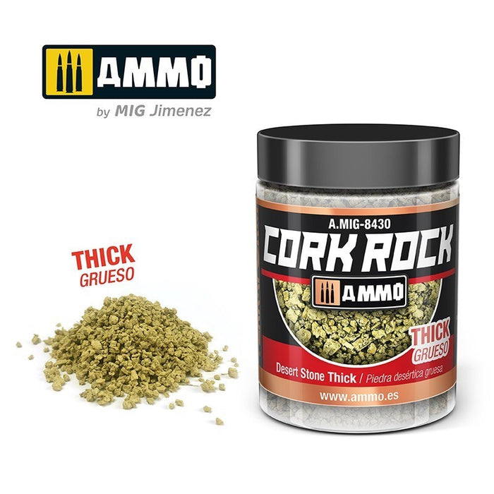 AMMO by Mig Jimenez A.MIG-8430 Terraform Cork Rock Desert Stone Thick Jar 100ml